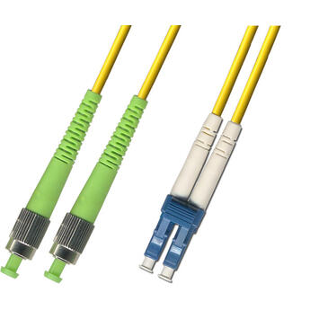 P-SM9-D2Y-FCA-LCU-xx Fiberworks AS  Patch SM DPX FC/APCR-LC/UPC xx m 9/OS2 G.657.A2 2x &#248;2mm Yellow